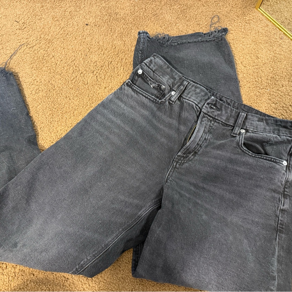 American Eagle Black Wide Leg Jeans